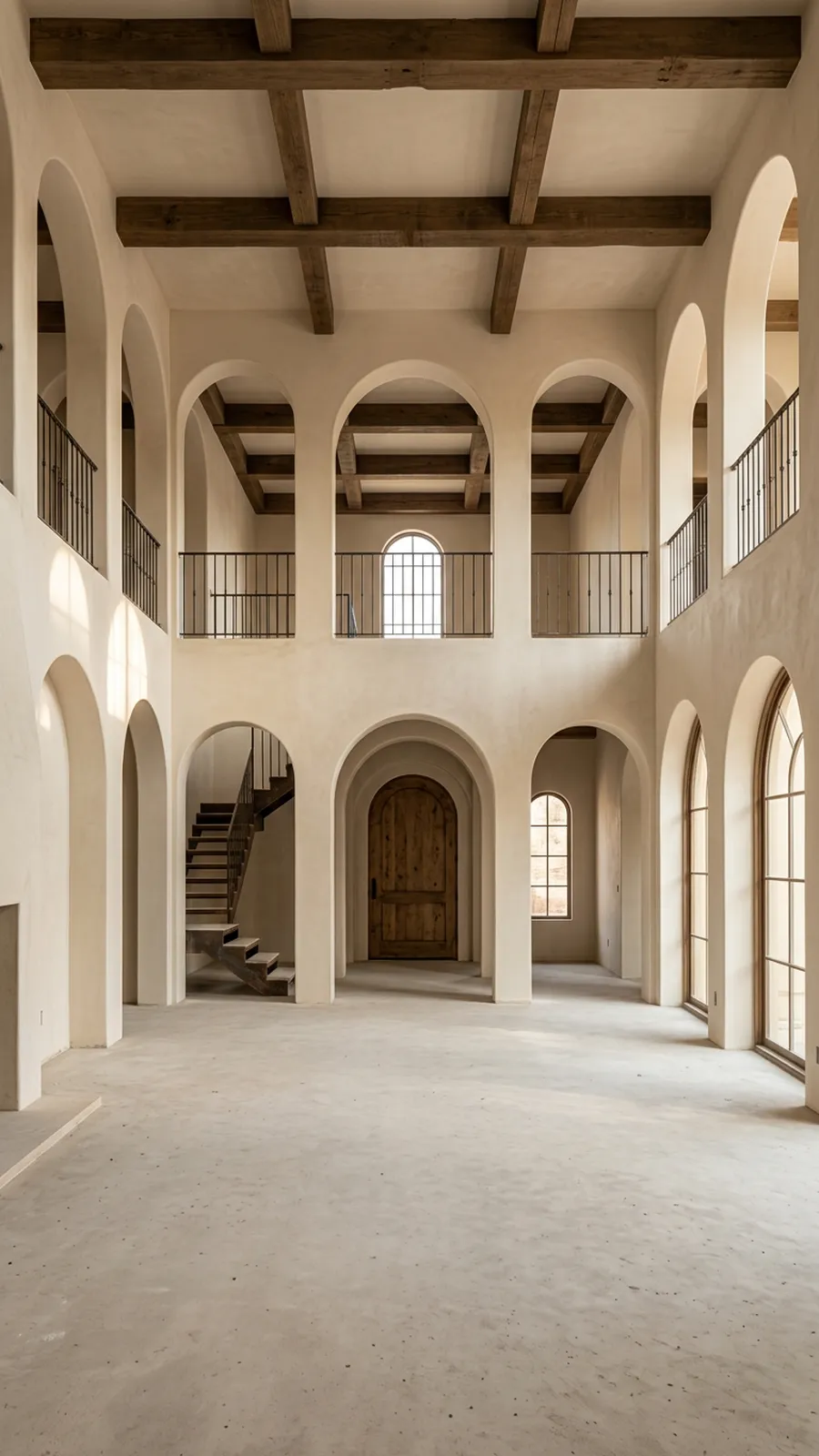 Villa Maris — living em obra bruta